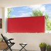 vidaXL Ausziehbare Seitenmarkise 100x300 cm Rot