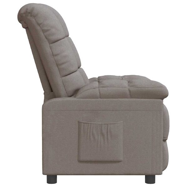vidaXL Relaxsessel Taupe Stoff