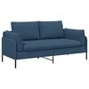 vidaXL 2-Sitzer Sofa Blau 188 x 81 x 89 cm Stoff