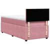 vidaXL Boxspringbett mit Matratze Rosa 90x190 cm Samt
