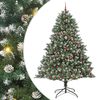 vidaXL K&uuml;nstlicher Weihnachtsbaum mit 300 LEDs mit St&auml;nder Gr&uuml;n 240 cm