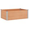 vidaXL Hochbeet Braun 150 x 100 x 54 cm WPC und Aluminium