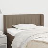 vidaXL Kopfteil mit Ohren Taupe 103x16x78/88 cm Stoff