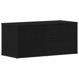 vidaXL TV-Schr&auml;nk 80 x 34 x 36 cm Schwarz Eichen-Optik Holzwerkstoff