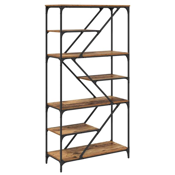 vidaXL B&uuml;cherregal Altholz 91 x 36 x 176 cm Holzwerkstoff