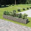vidaXL Gabionen-Hochbeet Verzinkter Stahl 360&times;50&times;50 cm