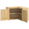 vidaXL Schrank SKI Honigbraun 80 x 80 x 60 cm Massives Kiefernholz