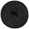 vidaXL Arbeitsseil Schwarz 12 mm 250 m Polypropylen
