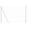 vidaXL Zaunpfosten Silber 100 x 1,5 m (50 mm Maschenweite) Stahl