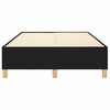 vidaXL Boxspringbettgestell Schwarz 120x200 cm Stoff