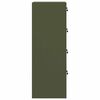 vidaXL Aktenschrank mit Schubladen 2 pcs Olive Gr&uuml;n 44 x 50 x 139 cm