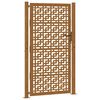 vidaXL Gartentor 100x175 cm Verwitterungsstahl Kreuzdesign