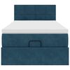 vidaXL Ottoman-Bett mit Matratze Dunkelblau 80x200 cm Samt