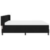 vidaXL Boxspringbett mit Matratze Schwarz 200 x 200 cm Stoff