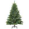 vidaXL K&uuml;nstlicher Weihnachtsbaum mit 150 LEDs Gr&uuml;n 120 cm PE und PVC