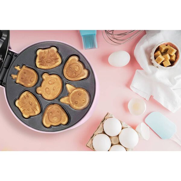 Bestron Waffeleisen AAW700P Tiermotiv 700 W Rosa