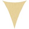 vidaXL Sonnensegel Sandfarbe 4x5x5 m 100% Polyester Oxford