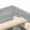 vidaXL Bettgestell ohne Matratze Grau Sonoma 75x190 cm Holzwerkstoff