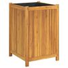 vidaXL Pflanzk&uuml;bel mit Einlage 50x50x75 cm Massivholz Akazie