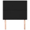 vidaXL Kopfteil Schwarz 80x5x118/128 cm Stoff