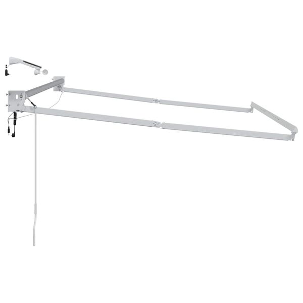 vidaXL Electric Retractable Awning Frame Wei&szlig; 3 x 2,5 m Aluminium