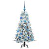 vidaXL K&uuml;nstlicher klappbarer Weihnachtsbaum Wei&szlig; 120 cm PE und PVC