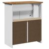 vidaXL Waschbeckenunterschrank BODO Wei&szlig; und Braun 70x35x80 cm