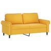 vidaXL 2-Sitzer-Sofa mit Kissen Hellgelb 140 cm Samt