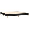 vidaXL Boxspringbett mit Matratze & LED Schwarz 200x200 cm Stoff
