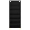 vidaXL Highboard Schwarz Eichen-Optik 69,5 x 32,5 x 180 cm
