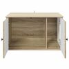 vidaXL Katzenhaus Sonoma 85 x 55 x 50,5 cm Holzwerkstoff
