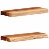 vidaXL Wandregale 2 Stk. 40x20x3,5 cm Massivholz Akazie