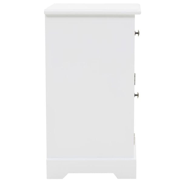 vidaXL Nachtschrank MDF und Kiefernholz 35x32x59 cm