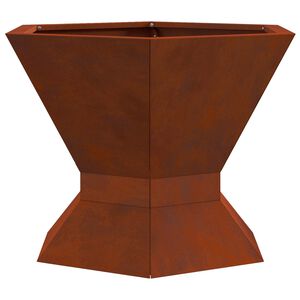vidaXL Feuerstelle Rostoptik 50 x 50 x 40 cm