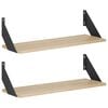 vidaXL Wandregale 2 stk. Sonoma-Eiche 60 x 20 x 17 cm