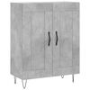 vidaXL Highboard Betongrau 69,5x34x180 cm Holzwerkstoff
