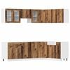 vidaXL 11-tlg. K&uuml;chenschrank-Set Lyon Altholz-Optik Holzwerkstoff