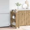 vidaXL Schrank Mit Rad Artisan-Eiche 60 x 22 x 79 cm
