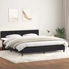 vidaXL Boxspringbett mit Matratze Schwarz 180x210 cm Samt