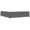 vidaXL Bettrahmen mit Matratze Dunkelgrau 180 x 200 cm Stoff