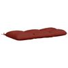 vidaXL Bankkissen VIANEN 100 % Polyester Rot 100 x 50 x 12 cm