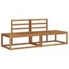 vidaXL Outdoor-Sofagarnitur mit Kissen 2 pcs Natur