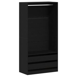 vidaXL Kleiderschrank Schwarz Eichen-Optik 100 x 50 x 200 cm