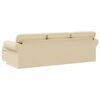 vidaXL Sofa 210cm Creme Metall