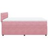 vidaXL Boxspringbett mit Matratze Rosa 140x200 cm Samt