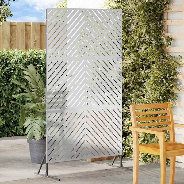 vidaXL Sichtschutz Grau 100 x 50 x 180 cm Stahl