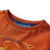 Kinder-Langarmshirt Rostbraun 92