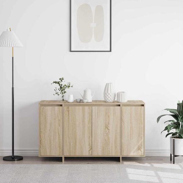 vidaXL Sideboard Sonoma-Eiche 135 x 41 x 75 cm Holzwerkstoff