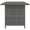 vidaXL 9-tlg. Garten-Lounge-Set mit Kissen Poly Rattan Grau