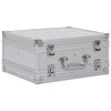 vidaXL Waffenkoffer Aluminium ABS Silbern